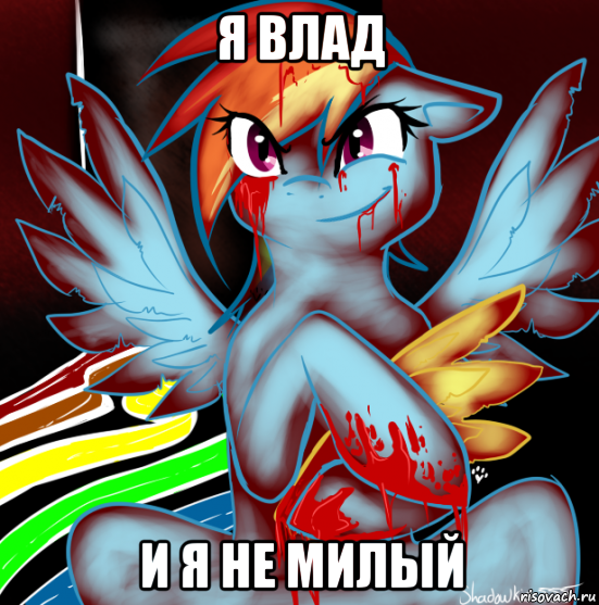 я влад и я не милый, Мем RAINBOW FACTORY DASH