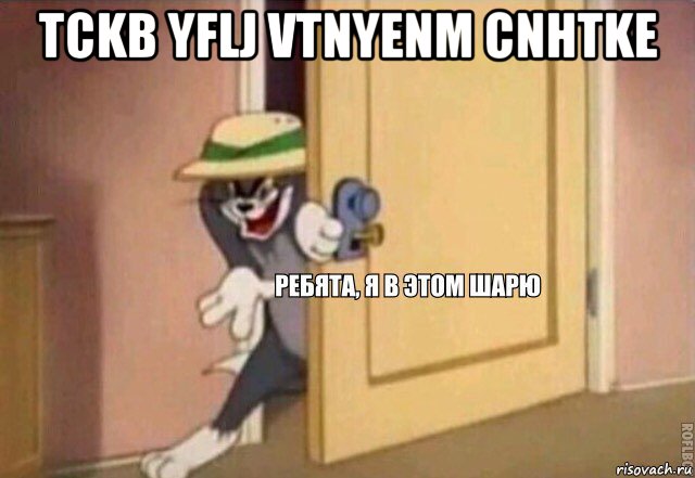 tckb yflj vtnyenm cnhtke , Мем    Ребята я в этом шарю