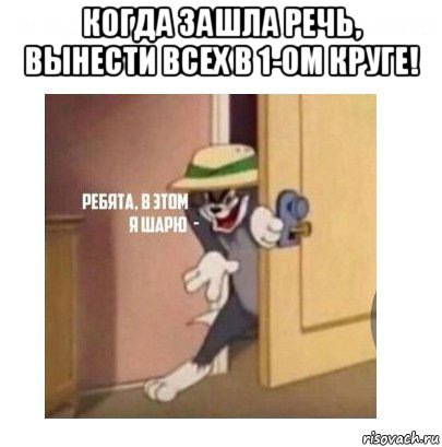 когда зашла речь, вынести всех в 1-ом круге! , Мем Ребята я в этом шарю