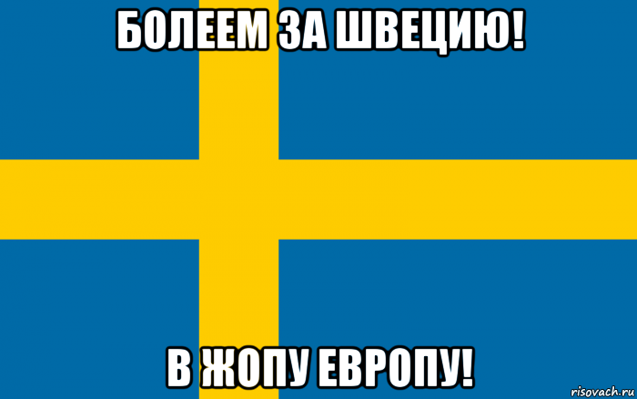 болеем за швецию! в жопу европу!