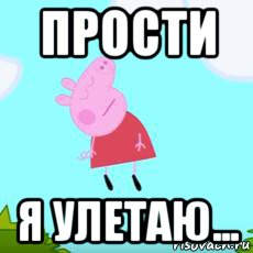 прости я улетаю...