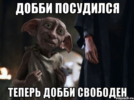 добби посудился 
