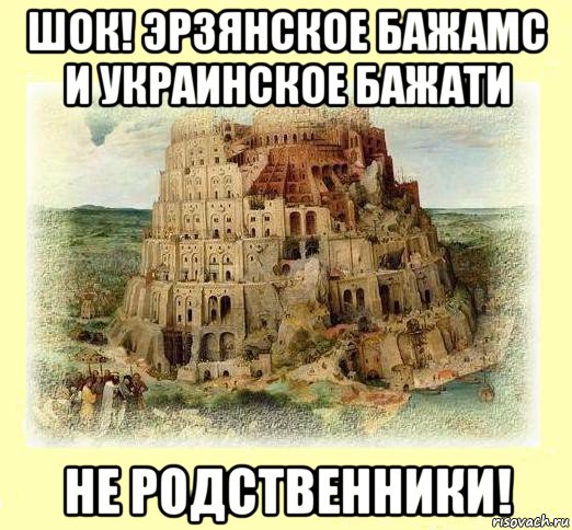 шок! эрзянское бажамс и украинское бажати не родственники!, Мем Типичный Лингвоман