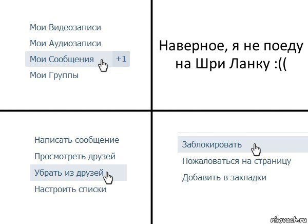 Наверное, я не поеду на Шри Ланку :((, Комикс  Удалить из друзей