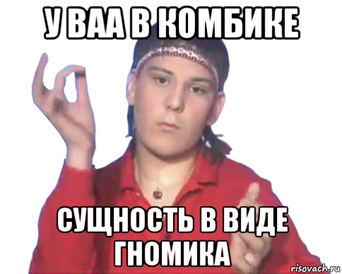 у ваа в комбике сущность в виде гномика