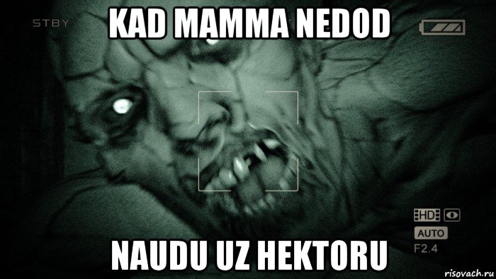 kad mamma nedod naudu uz hektoru, Мем Аутласт