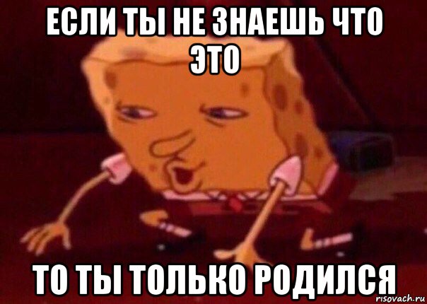 если ты не знаешь что это то ты только родился, Мем    Bettingmemes