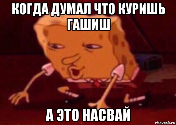 когда думал что куришь гашиш а это насвай, Мем    Bettingmemes