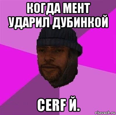 когда мент ударил дубинкой cerf й.