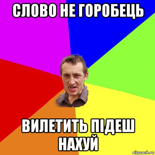 слово не горобець вилетить підеш нахуй, Мем Чоткий паца