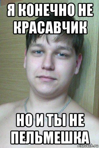я конечно не красавчик но и ты не пельмешка