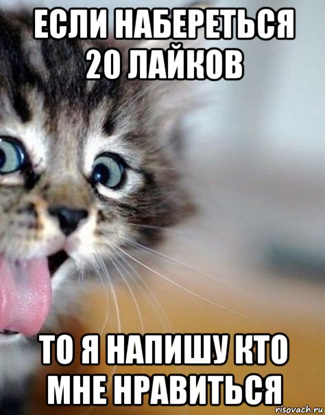 если набереться 20 лайков то я напишу кто мне нравиться