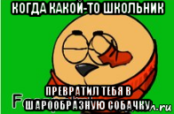 когда какой-то школьник превратил тебя в шарообразную собачку