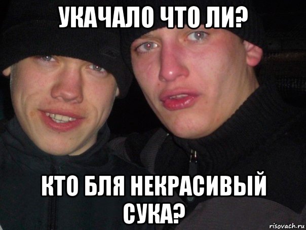 укачало что ли? кто бля некрасивый сука?