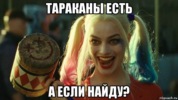 тараканы есть а если найду?, Мем    Harley quinn