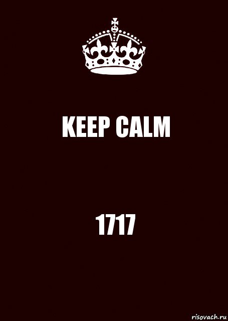 KEEP CALM 1717, Комикс keep calm