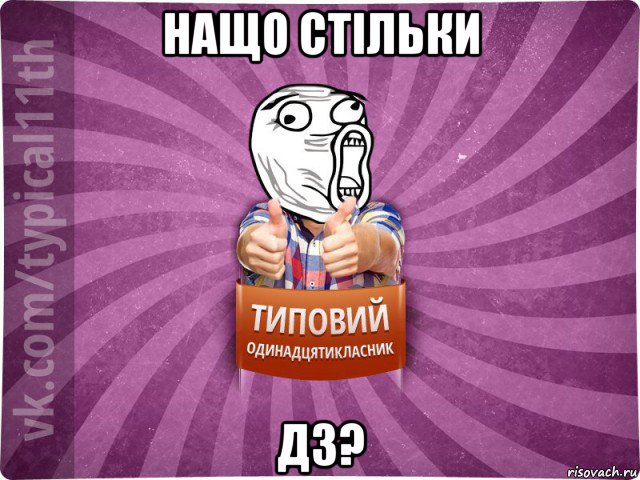 нащо стільки дз?