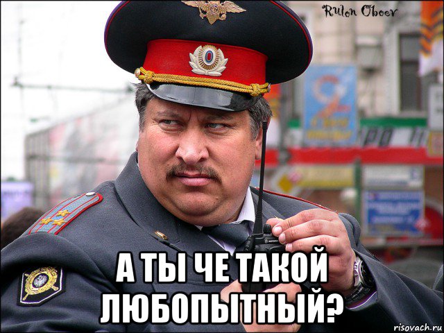  а ты че такой любопытный?, Мем мент