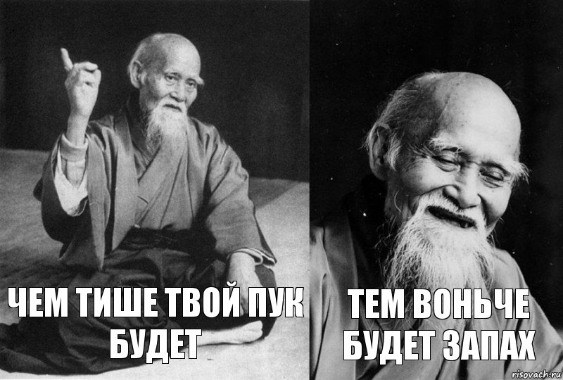 чем тише твой пук будет тем воньче будет запах, Комикс Мудрец-монах (2 зоны)