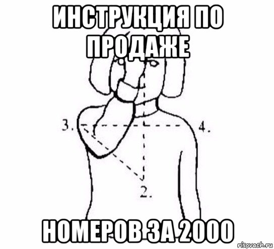 инструкция по продаже номеров за 2000, Мем  Перекреститься