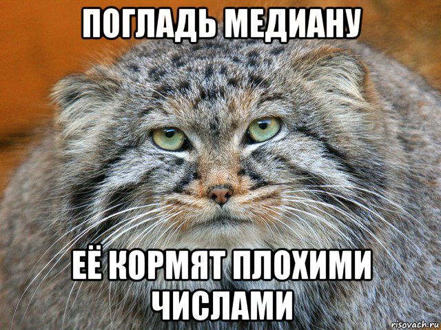 погладь медиану её кормят плохими числами