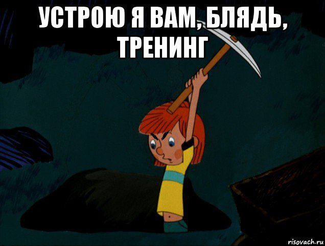 устрою я вам, блядь, тренинг 