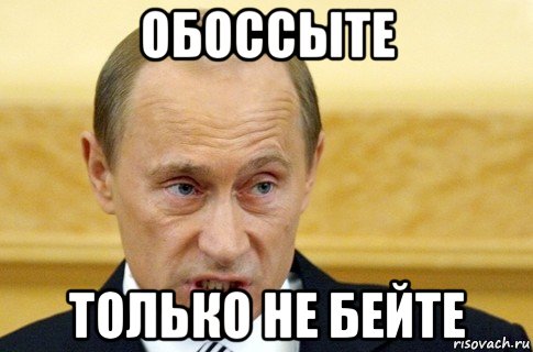 обоссыте только не бейте, Мем путин