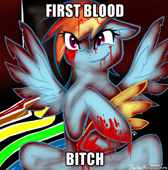 first blood bitch, Мем RAINBOW FACTORY DASH