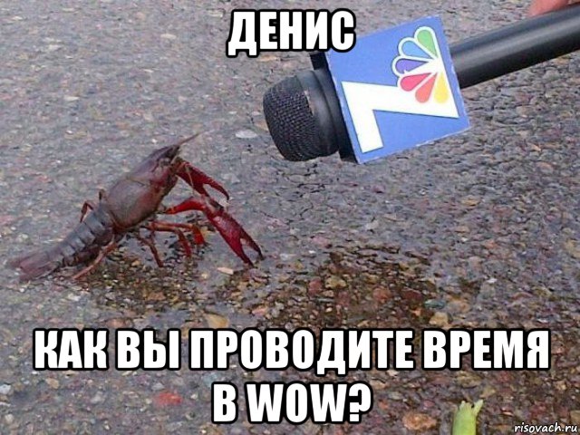 денис как вы проводите время в wow?