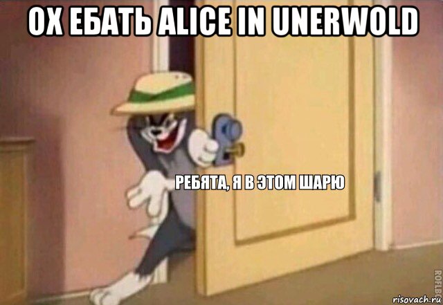 ох ебать alice in unerwold , Мем    Ребята я в этом шарю