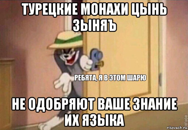 турецкие монахи цынь зыняъ не одобряют ваше знание их языка, Мем    Ребята я в этом шарю