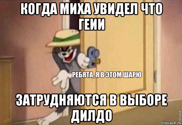 когда миха увидел что геии затрудняются в выборе дилдо