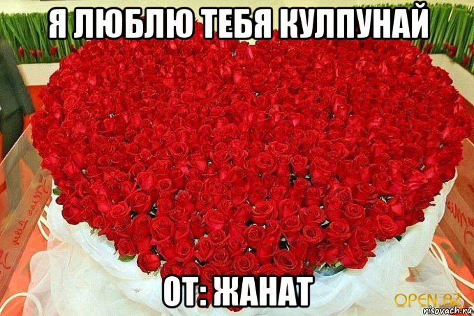 я люблю тебя кулпунай от: жанат
