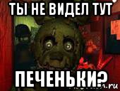 ты не видел тут печеньки?