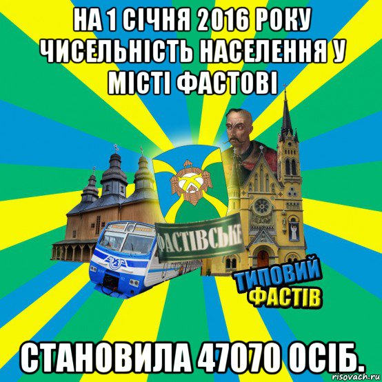на 1 січня 2016 року чисельність населення у місті фастові становила 47070 осіб.
