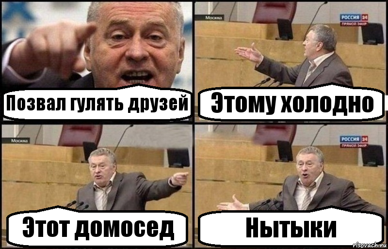 Позвал гулять друзей Этому холодно Этот домосед Нытыки, Комикс Жириновский