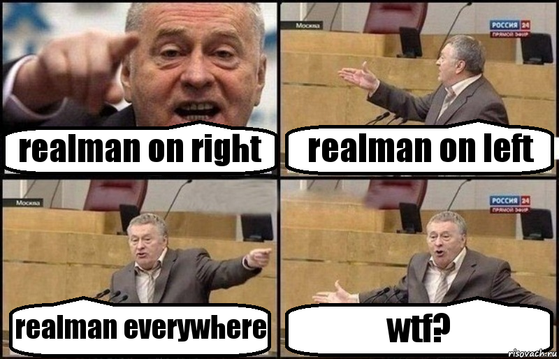 realman on right realman on left realman everywhere wtf?, Комикс Жириновский