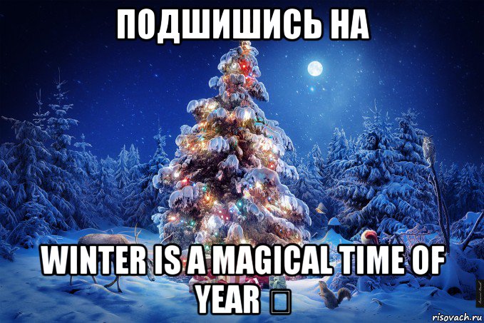подшишись на winter is a magical time of year ★, Мем  123