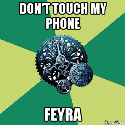 don't touch my phone feyra, Мем Часодеи