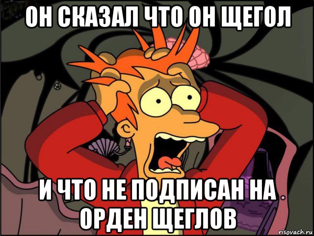 он сказал что он щегол и что не подписан на орден щеглов, Мем Фрай в панике