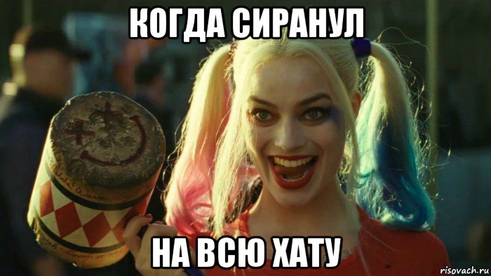 когда сиранул на всю хату, Мем    Harley quinn