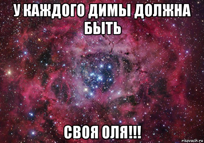 у каждого димы должна быть своя оля!!!, Мем Ты просто космос