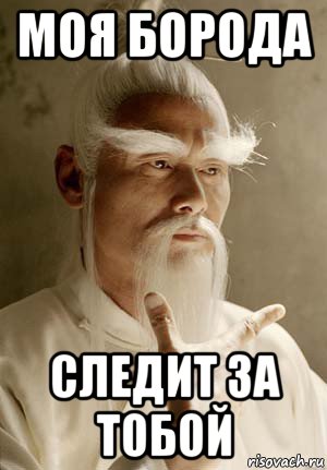 моя борода следит за тобой