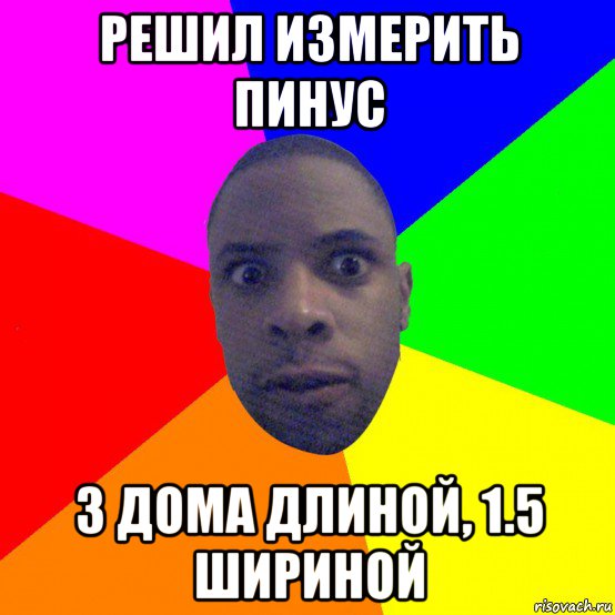 решил измерить пинус 3 дома длиной, 1.5 шириной