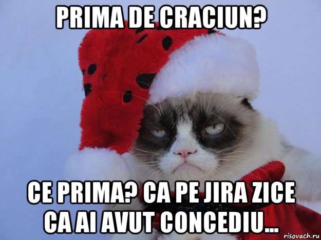 prima de craciun? ce prima? ca pe jira zice ca ai avut concediu..., Мем   С нг кароч