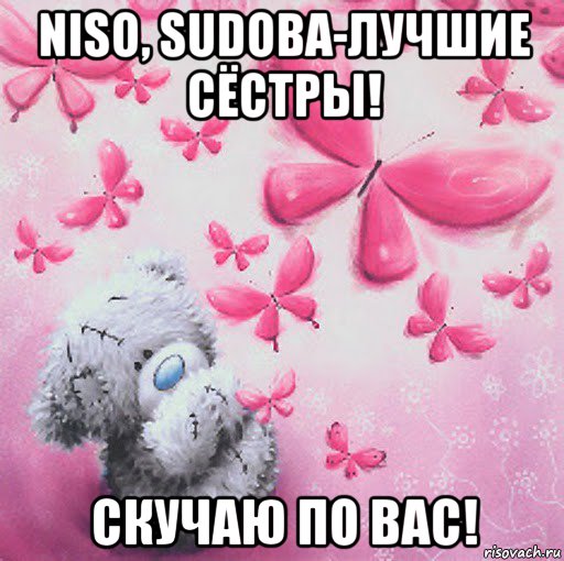 niso, sudoba-лучшие сёстры! скучаю по вас!