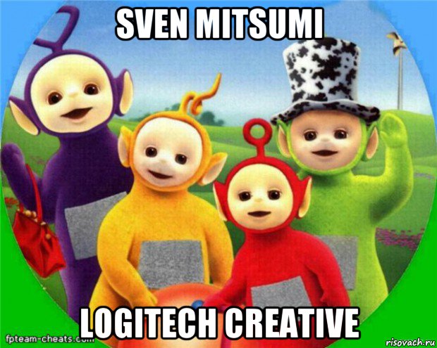 sven mitsumi logitech creative, Мем Телепузики