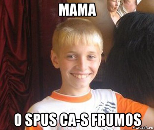 mama o spus ca-s frumos, Мем Типичный школьник