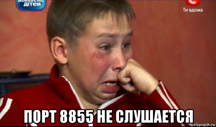  порт 8855 не слушается, Мем  Сашок Фокин