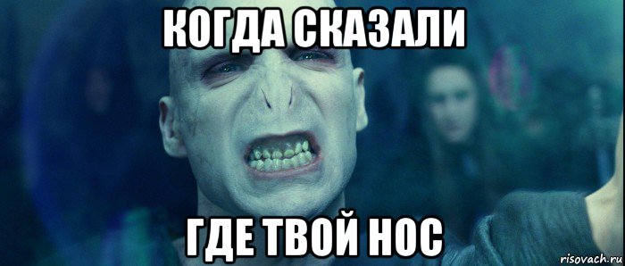 когда сказали где твой нос, Мем воландеморт